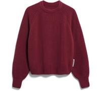 RIPPSTRICKPULLOVER | Bio-Woll Mix - rot (S)