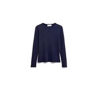 ARMEDANGELS Damen RIPP-Longsleeve aus Bio-Baumwoll Mix GMT DYE Rib Slim Fit Tinted Navy S
