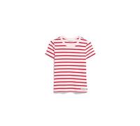 ARMEDANGELS Damen RIPP-T-Shirt aus Bio-Baumwoll Mix KARDAA Stripes Slim Fit Pink Mist-Mars Red M