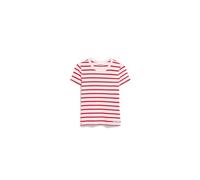 ARMEDANGELS Damen RIPP-T-Shirt aus Bio-Baumwoll Mix KARDAA Stripes Slim Fit Pink Mist-Mars Red M