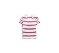 ARMEDANGELS Damen RIPP-T-Shirt aus Bio-Baumwoll Mix KARDAA Stripes Slim Fit White-Coral Blush S