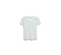 ARMEDANGELS Damen RIPP-T-Shirt aus Bio-Baumwoll Mix KARDAA Stripes Slim Fit White-Foam XXL