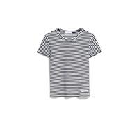 ARMEDANGELS Damen RIPP-T-Shirt Regular Fit aus Bio-Baumwoll Mix KARDAA Stripes Regular Fit Black-White