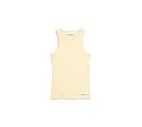 ARMEDANGELS Damen RIPP-Top aus Bio-Baumwoll Mix KANITAA Fitted Early Yellow