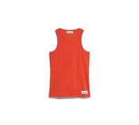 ARMEDANGELS Damen RIPP-Top aus Bio-Baumwoll Mix KANITAA Fitted Poppy Red S