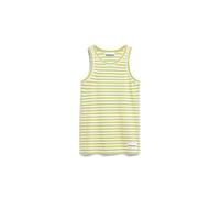 ARMEDANGELS Damen RIPP-Top Slim Fit aus Bio-Baumwoll Mix KANITAA Stripes Fitted Super Lime-pink Light
