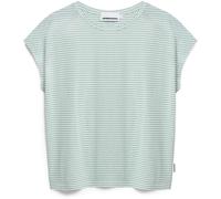 Armedangels - SLUB JERSEY STRIPE T-SHIRT oatmilk-foam - Gr. - L