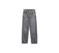 AAIKALA HIGH WAIST STRAIGHT JEANS | 100% recycelte Baumwolle Non Stretch - schwarz (34-32)