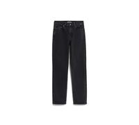 CARENAA MID STRAIGHT JEANS | recycelter Baumwoll-Mix Comfort Stretch - schwarz (34-32)