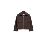 BAUMWOLL-WOLL STRICKJACKE | Bio-Woll Mix - braun (XL)