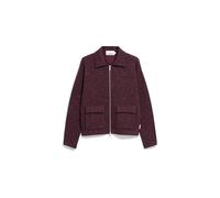 DOROTHEAA TWEED | Strickjacke aus Bio-Woll Mix - rot (M)