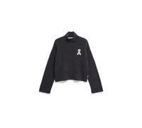 ARMEDANGELS Damen Strickjacke aus Bio-Woll Mix Iconic Å RAMONAA BOUCLÉ Oversized Fit Steel Melange-oatmilk