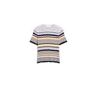 ARMEDANGELS Damen Strickshirt aus Bio-Baumwolle MAAYA Stripes Fitted Misty Morning-deep Rosalilly M