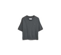 ARMEDANGELS Damen Strickshirt LINO Blend aus Leinen-Mix Relaxed Fit Space Steel S