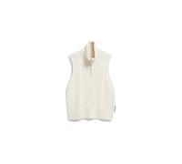 Armedangels Relaxed Fit Pullunder aus reinem Woll-Mix Modell 'OLAIAAS CABLE' in Offwhite, Größe L