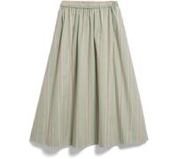 GESTREIFTER A-LINIEN MIDI-ROCK | 100% Bio-Baumwolle - mehrfarbig (XS)