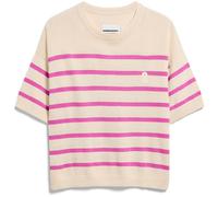GESTREIFTES LEINEN-MIX STRICKSHIRT | Leinen-Mix - mehrfarbig (M)