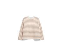 ARMEDANGELS Damen Sweatshirt aus Bio-Baumwolle FRANKAA MAARLEN Stripe Oversized Fit Undyed-beige Blond Xs