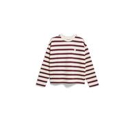 ARMEDANGELS Damen Sweatshirt aus Bio-Baumwolle Iconic Å FRANKAA Oversized Fit Undyed-Dark Cranberry S