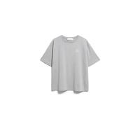 ARMEDANGELS Damen T-Shirt aus 100% Bio-Baumwolle GIANNAA Difference Oversized Fit Silver Melange L