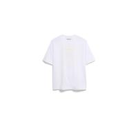 ARMEDANGELS Damen T-Shirt aus 100% Bio-Baumwolle TARJAA Graphic Regular Fit White-aa Yellow L