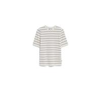 ARMEDANGELS JAANISARA FINE STRIPE - Damen T-Shirt Slim Fit aus Bio-Baumwoll Mix oatmilk-black S