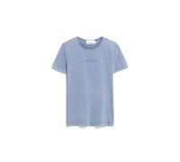 ARMEDANGELS EBAANORA GMT DYE - Frauen Slim Fit T-Shirt - blau L blue noon