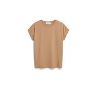 ARMEDANGELS Damen T-Shirt aus Bio-Baumwolle IDAARA Loose Fit Pale Umber
