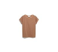 ARMEDANGELS IDAARA STRIPES - Damen T-Shirt aus Bio-Baumwolle pale umber-toasty tan S