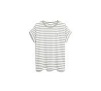 ARMEDANGELS Damen T-Shirt aus Bio-Baumwolle Loose Fit White-Seagreen