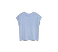 ARMEDANGELS Damen T-Shirt aus Bio-Baumwolle ONELIAA Lovely Stripes Loose Fit Blue Bloom-oatmilk L