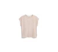 ARMEDANGELS Damen T-Shirt aus Bio-Baumwolle ONELIAA Lovely Stripes Loose Fit Oatmilk-beige Blond L