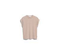 Armedangels T-Shirt SLUB JERSEY STRIPE – Bio-Baumwolle, Loose Fit – Oatmilk-Cinnamon Dust Gr. L