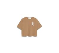 ARMEDANGELS Damen T-Shirt aus recyceltem Baumwoll Mix ALBERTARAA Loose Fit True Camel XXL