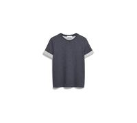 ARMEDANGELS - Women's Un-Wasted - T-Shirt, Gr. L, blau (SteelMelange/Undyed)