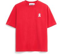 ARMEDANGELS Damen Heavyweight T-Shirt aus recyceltem Baumwoll Mix Iconic Å TARJAA Loose Fit Mars Red Xs
