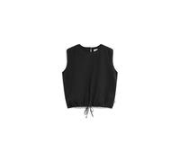 ARMEDANGELS Damen Top aus Bio-Baumwoll Mix NERAA Crinkle Relaxed Fit Black