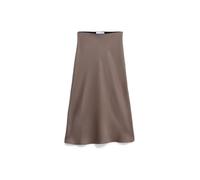 Armedangels Damen Webrock LENOVAA Satin Naia™ Renew Mix Regular Fit Walnut Cream Größe M