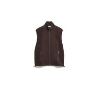 BAUMWOLL-FLEECE-WESTE | 100% Bio-Baumwolle - braun (M)