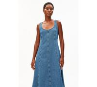 JEANS-MIDI-KLEID | Bio-Baumwoll Mix - blau (M)