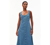 JEANS-MIDI-KLEID | Bio-Baumwoll Mix - blau (XL)