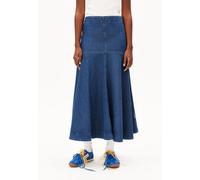 JEANS-MIDI-ROCK | Bio-Baumwoll Mix - blau (M)