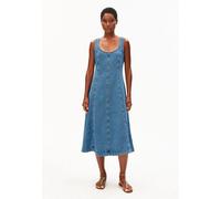JEANS-MIDI-KLEID | Bio-Baumwoll Mix - blau (XL)