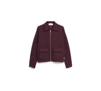 ARMEDANGELS Damen Strickjacke aus Bio-Woll Mix DOROTHEAA Tweed Relaxed Fit Dark Cranberry S