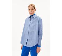 ARMEDANGELS EASSAAL STRIPED - Damen Bluse Loose Fit aus Bio-Baumwolle warm blue-white L