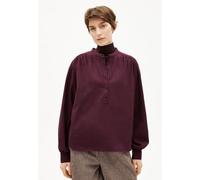 ARMEDANGELS EFINARAA BRUSHED Damen Longsleeve aus Bio-Baumwolle dark cranberry XL