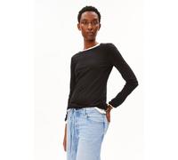 ARMEDANGELS - Women's Einiaara Soft - Longsleeve, Gr. XXL, grau/schwarz (Black)