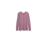 Armedangels - EINIAARA STRIPE LONGSLEEVE moonlit lilac-velvet red - Gr. - XL