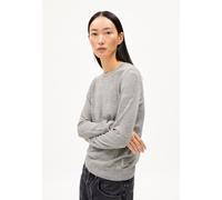 ARMEDANGELS ELDIAA MERINO - Frauen Slim Fit Strickpullover - grau XS light grey melange