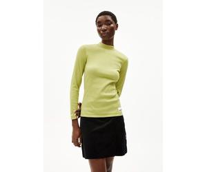 ARMEDANGELS FATIMAARA Damen Ripp-Longsleeve Slim Fit aus Bio-Baumwoll Mix new moss S
